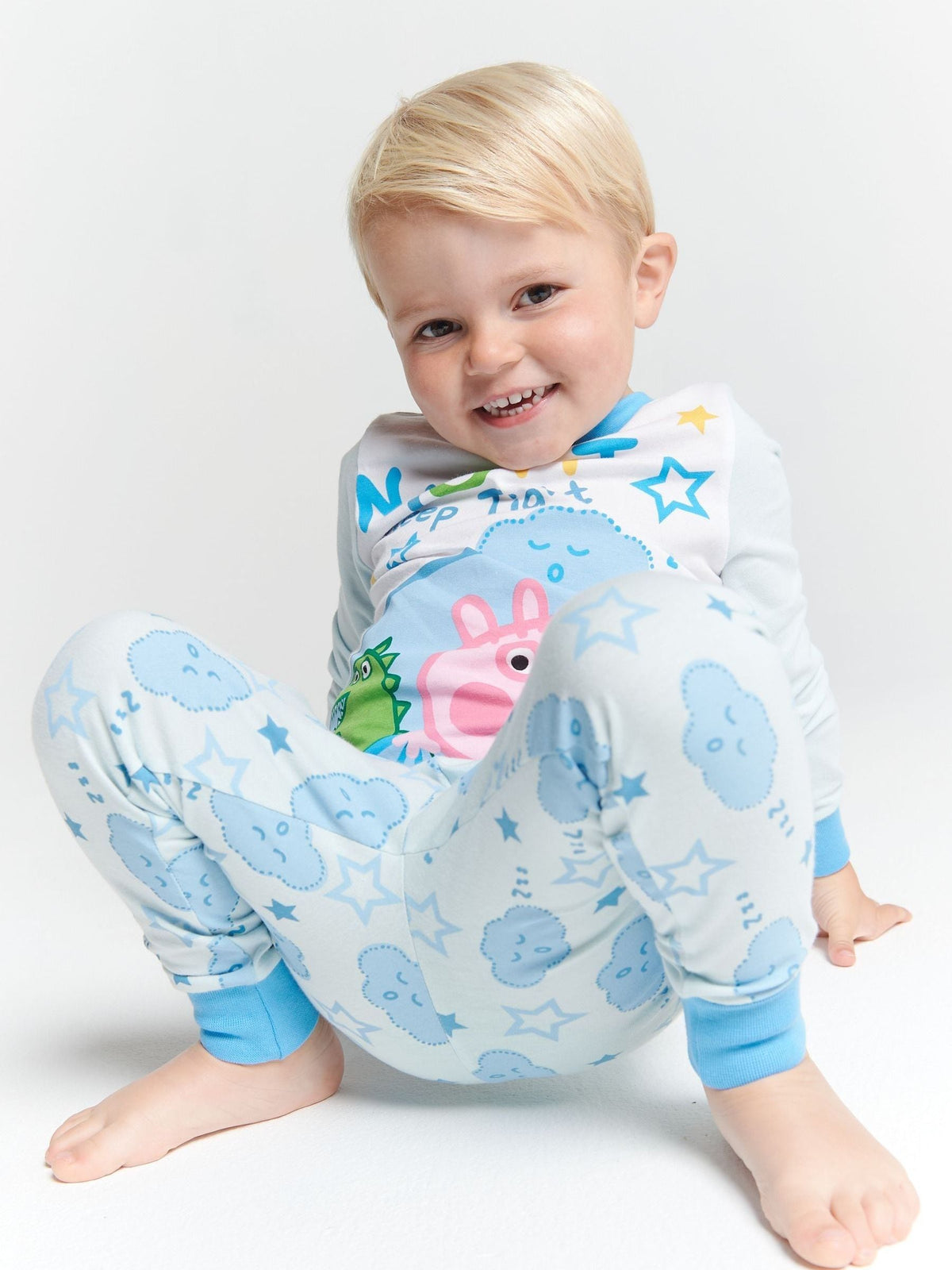 Dsiney Kidz - Brand Threads Blue George Pig Boys Pyjamas Set image 4