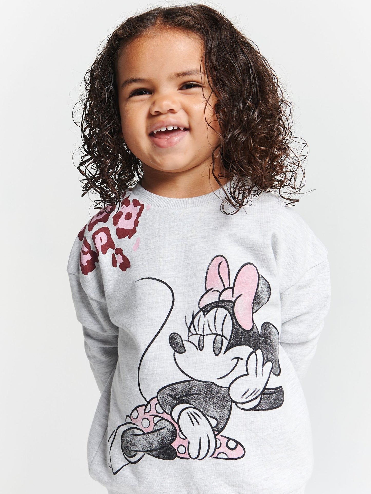 Brand Threads Grey Minnie Mouse Joggers Set image 3