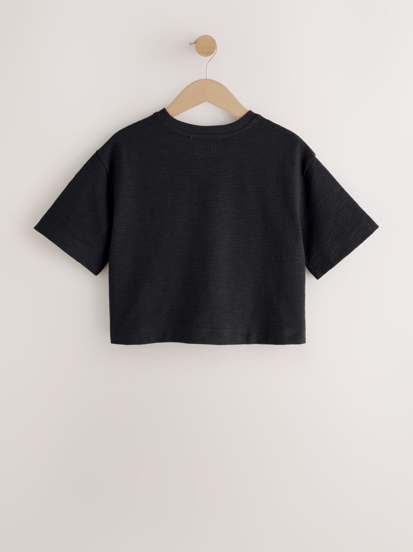 Dsiney Kidz - Black Textured Oversized Boxy T-Shirt (3-16yrs) image 6