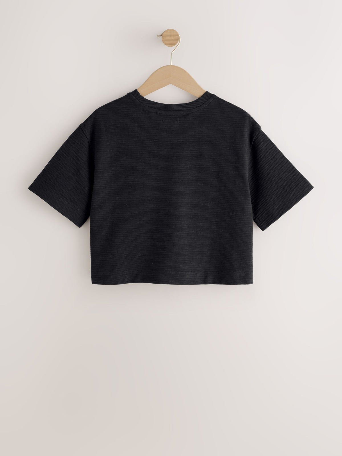 Dsiney Kidz - Black Textured Oversized Boxy T-Shirt (3-16yrs) image 6