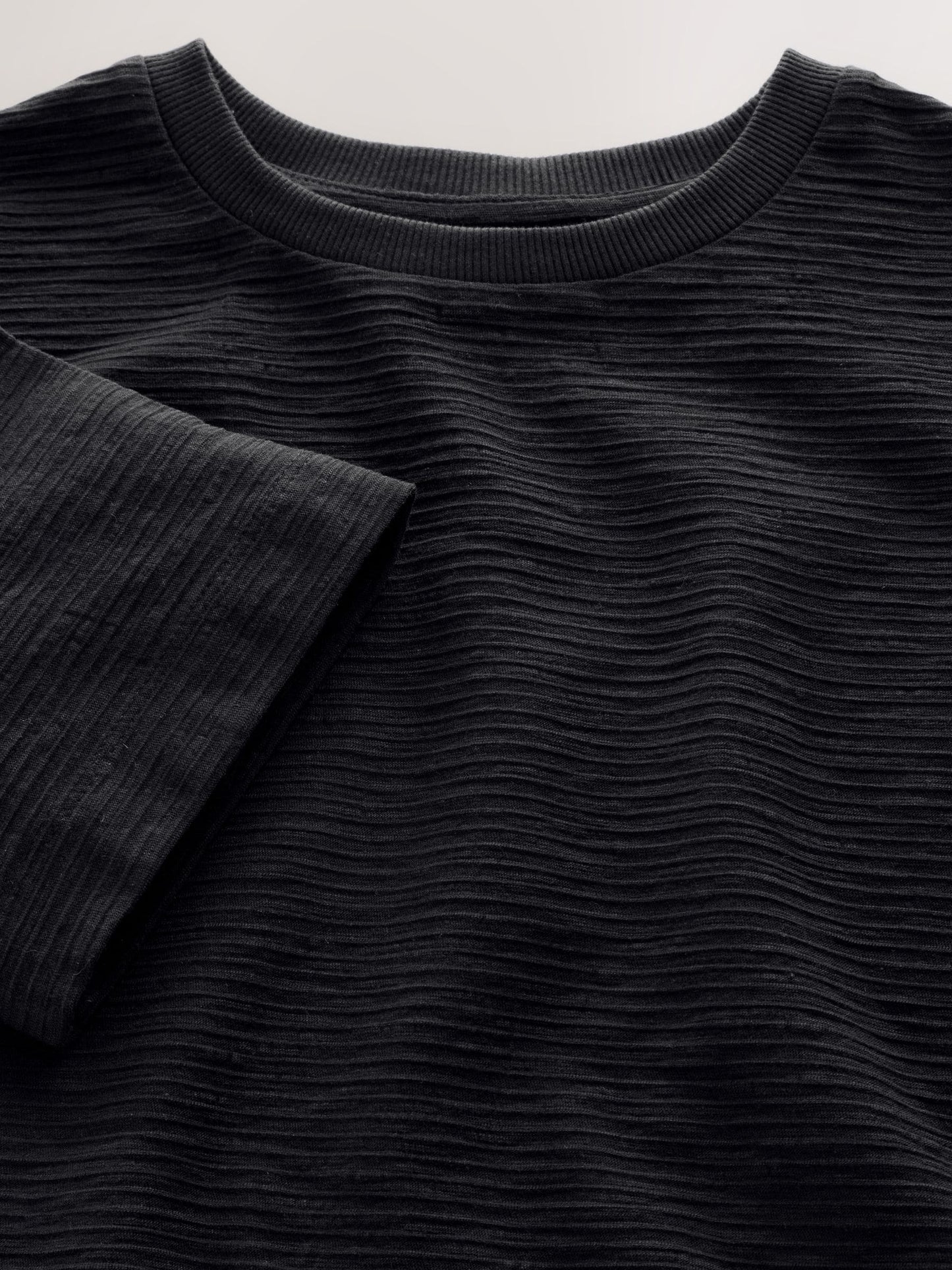 Dsiney Kidz - Black Textured Oversized Boxy T-Shirt (3-16yrs) image 7