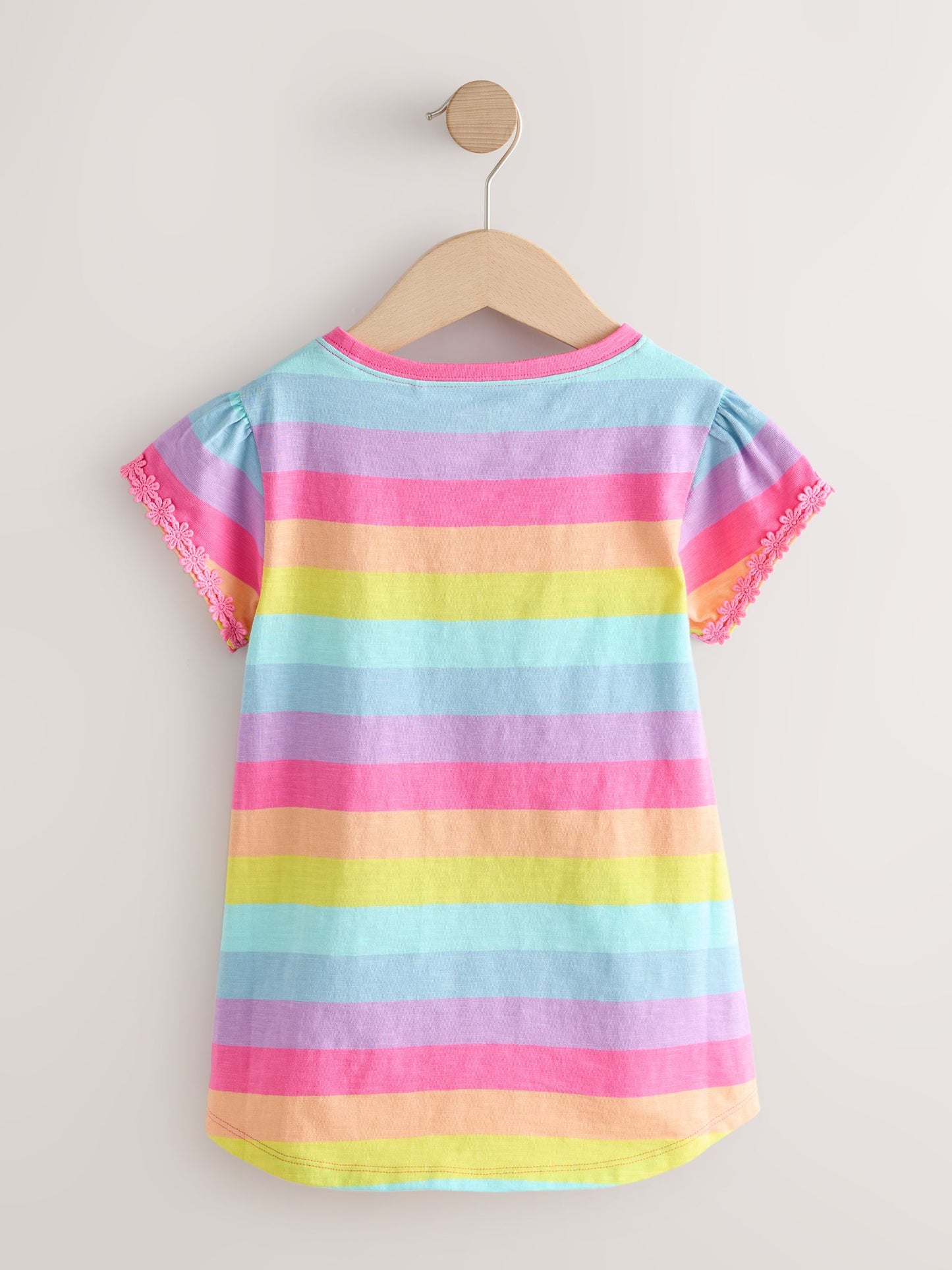 Dsiney Kidz - Rainbow Stripe Daisy Pocket T-Shirt (12mths-12yrs) image 6