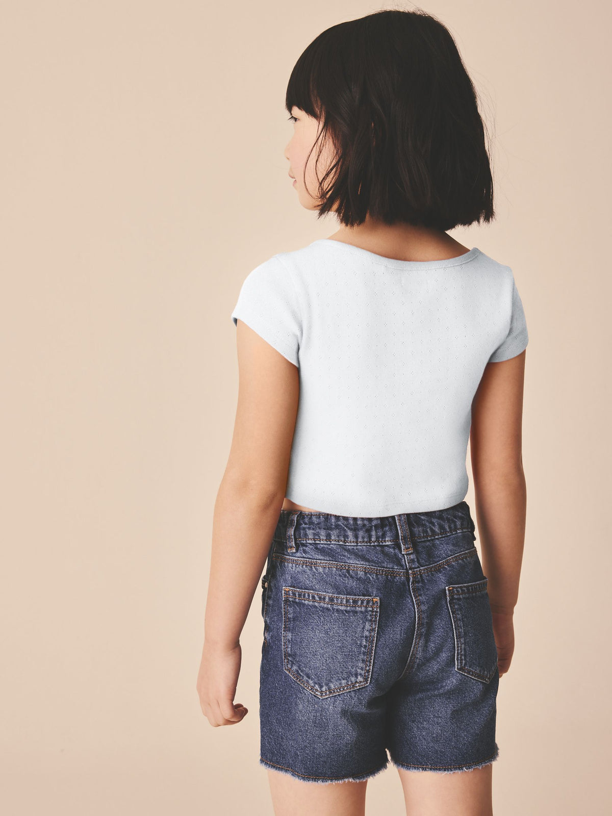 Dsiney Kidz - White Pointelle Button Front Top (3-16yrs) image 2
