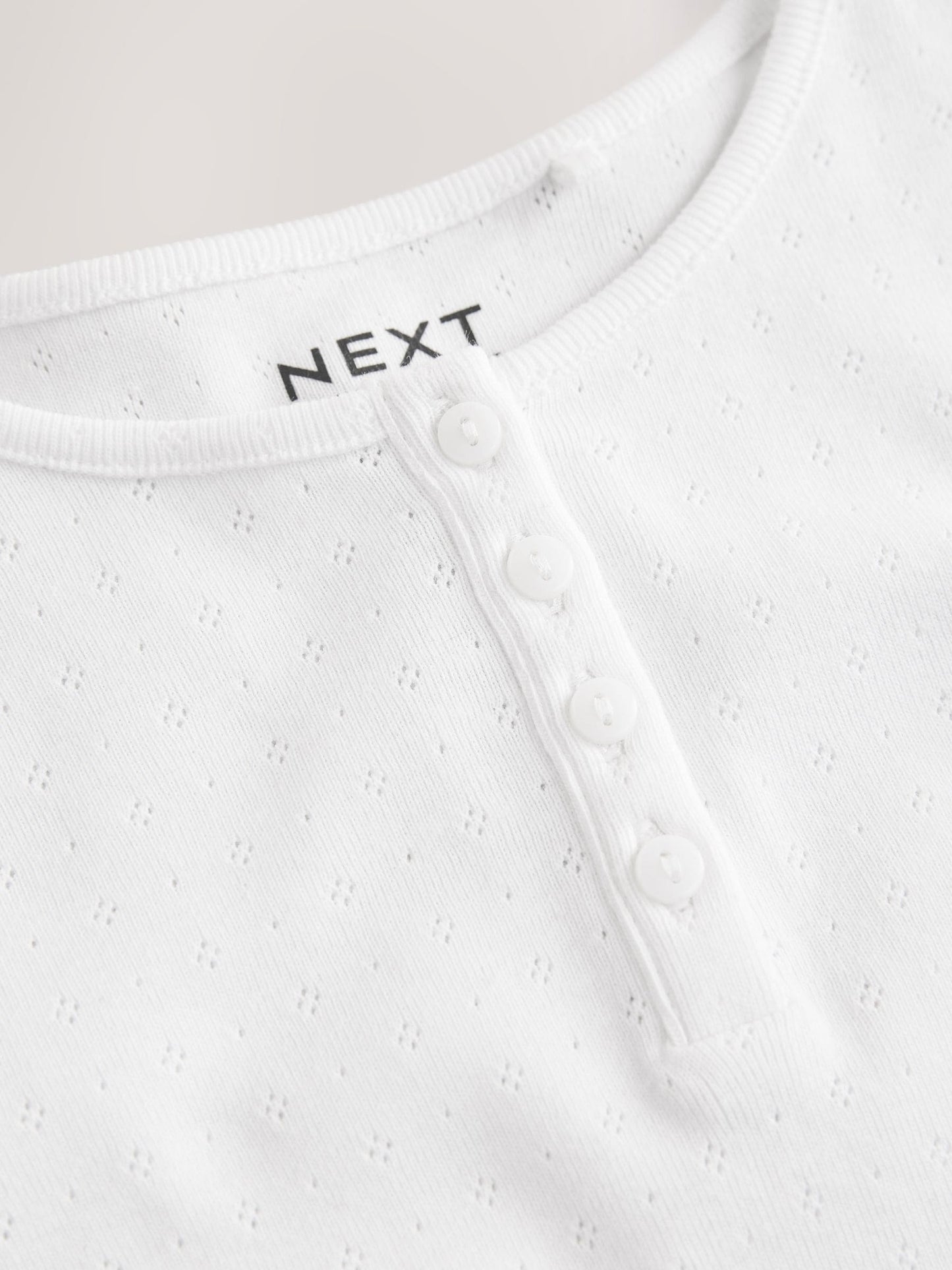 Dsiney Kidz - White Pointelle Button Front Top (3-16yrs) image 6