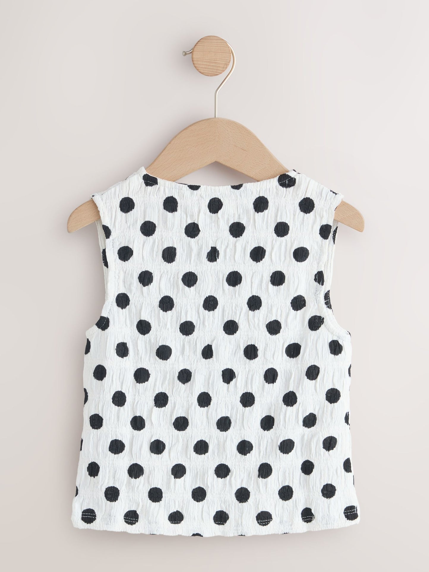 Dsiney Kidz - Black/White Spot Textured Button Front Top (3-16yrs) image 5