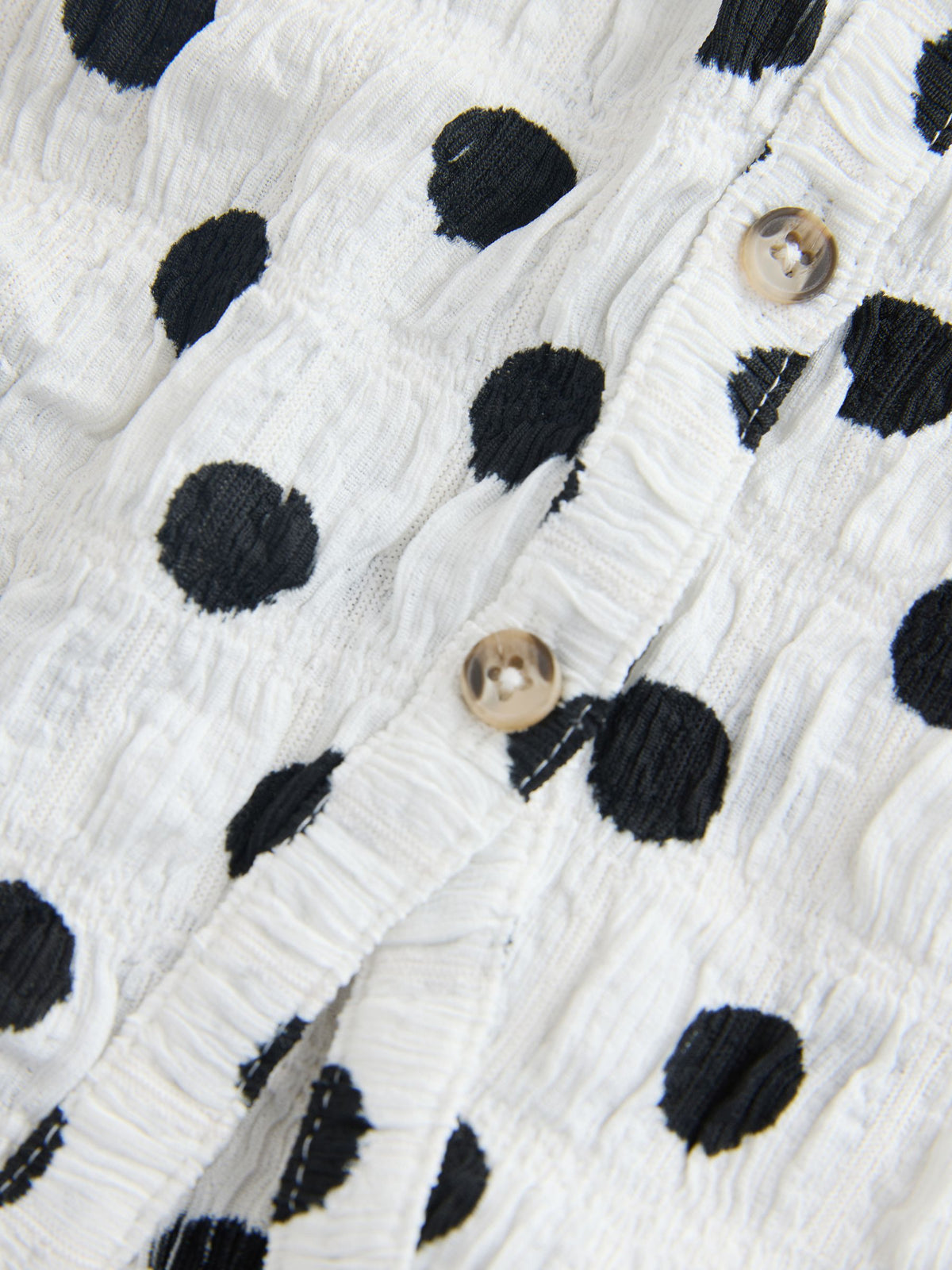 Dsiney Kidz - Black/White Spot Textured Button Front Top (3-16yrs) image 7