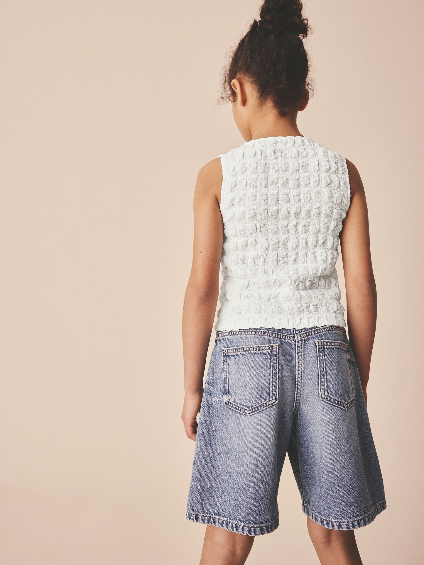 Dsiney Kidz - White Textured Button Front Top (3-16yrs) image 3