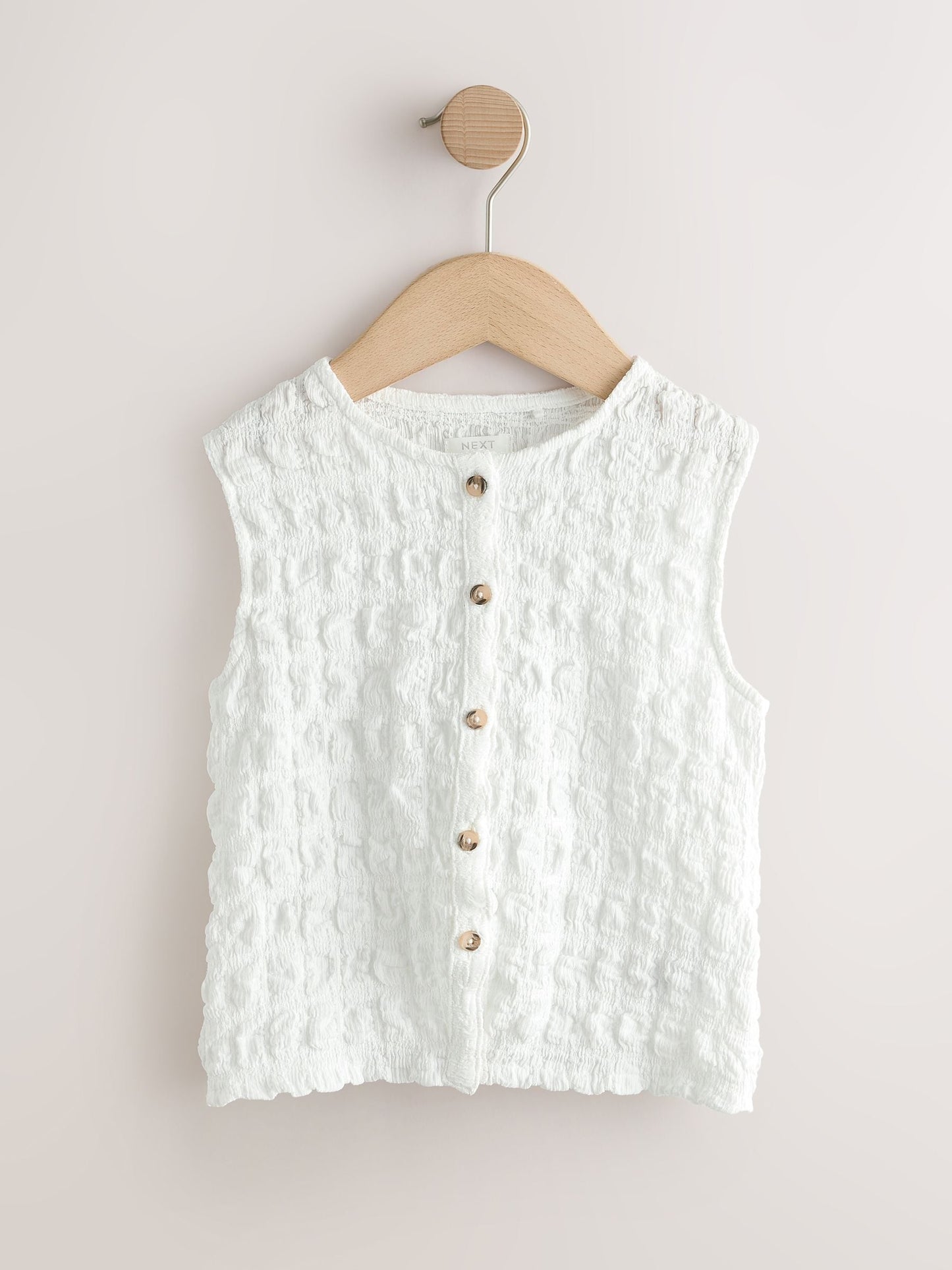 Dsiney Kidz - White Textured Button Front Top (3-16yrs) image 5