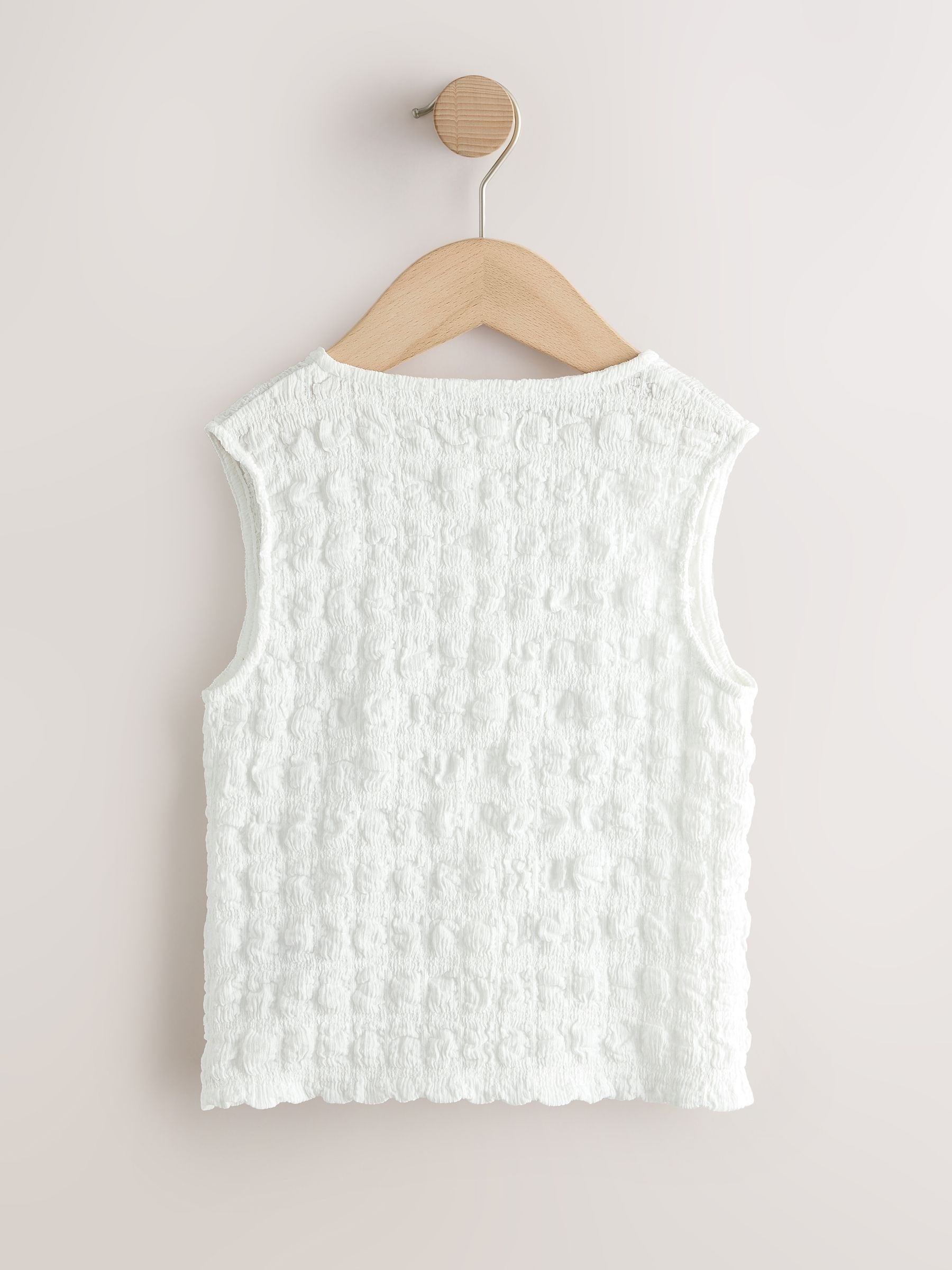 Dsiney Kidz - White Textured Button Front Top (3-16yrs) image 6