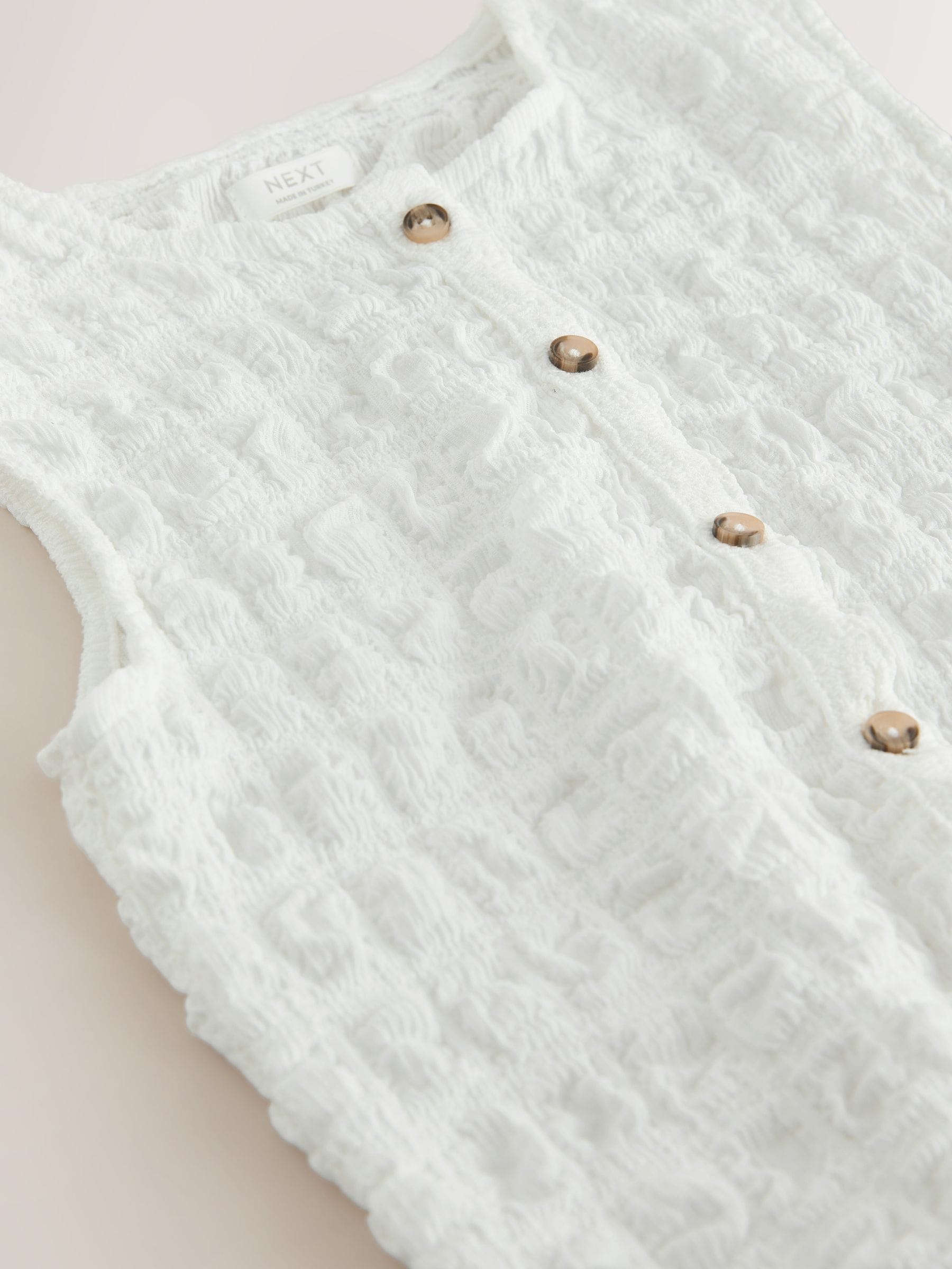 Dsiney Kidz - White Textured Button Front Top (3-16yrs) image 8