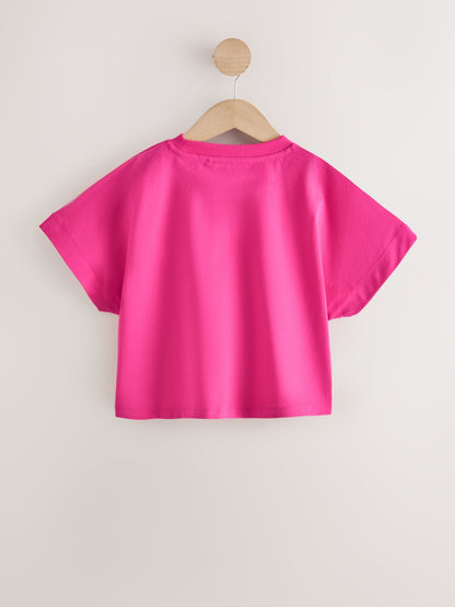 Dsiney Kidz - Pink/Green Boxy Graphic T-Shirts 3 Pack (3-16yrs) image 3