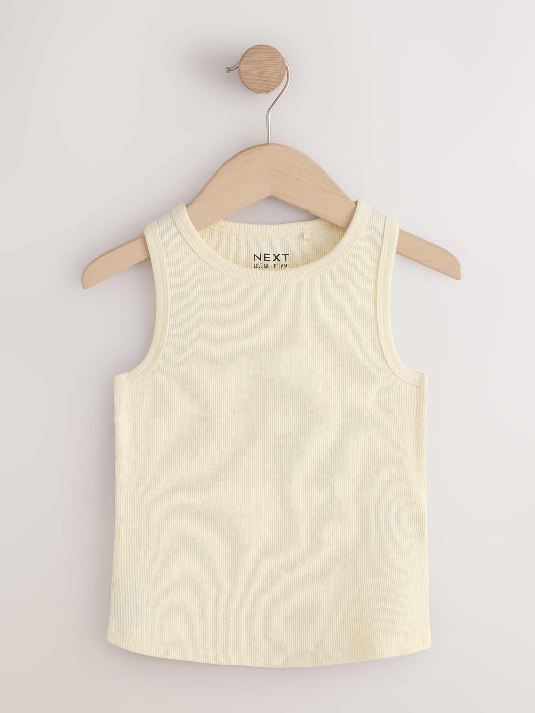Dsiney Kidz - Multi Pastel Ribbed Vests 7 Pack (3-16yrs) image 6