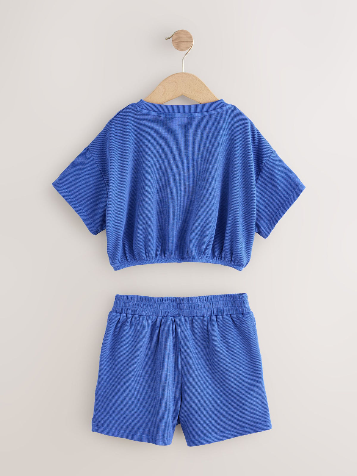 Dsiney Kidz - Blue Washed Ribbed Shorts Set (3-16yrs) image 5