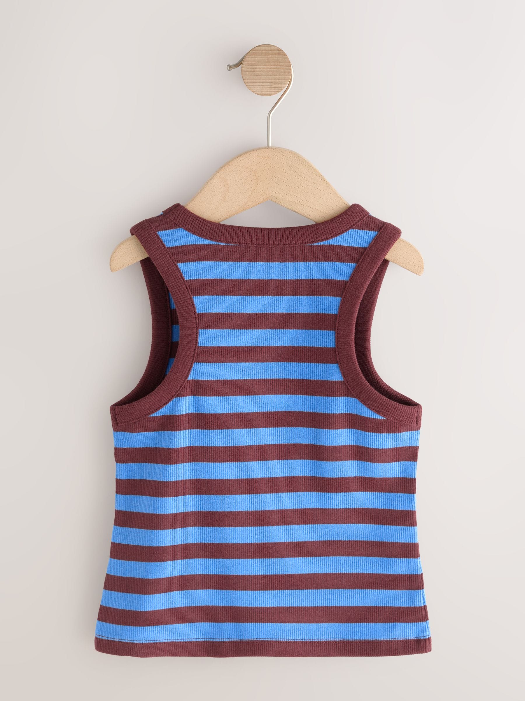 Dsiney Kidz - Multi Bright Ribbed Vest 4 Pack (3-16yrs) image 3