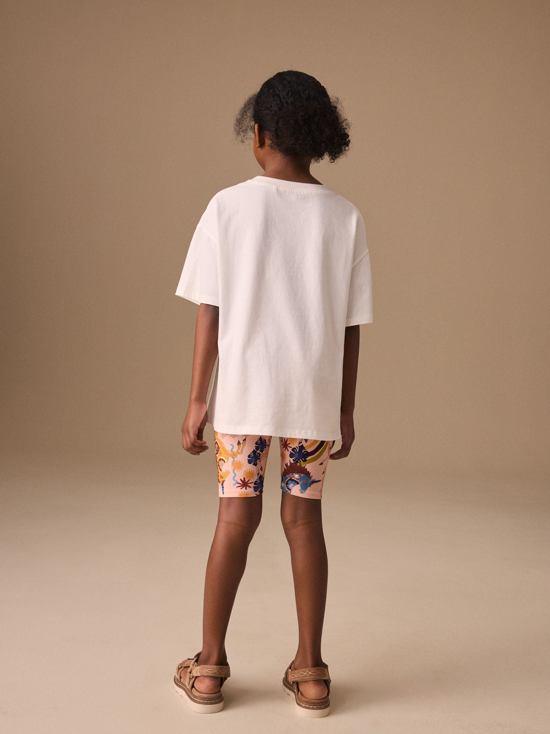 Dsiney Kidz - White Unicorn Sequin T-Shirt and Cycling Shorts Set (3-16yrs) image 3