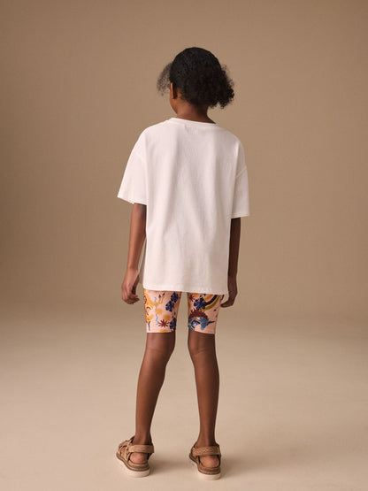 Dsiney Kidz - White Unicorn Sequin T-Shirt and Cycling Shorts Set (3-16yrs) image 3