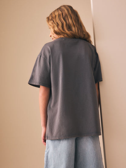 Dsiney Kidz - Grey Disney Dumbo Oversized Graphic T-Shirt (3-16yrs) image 4
