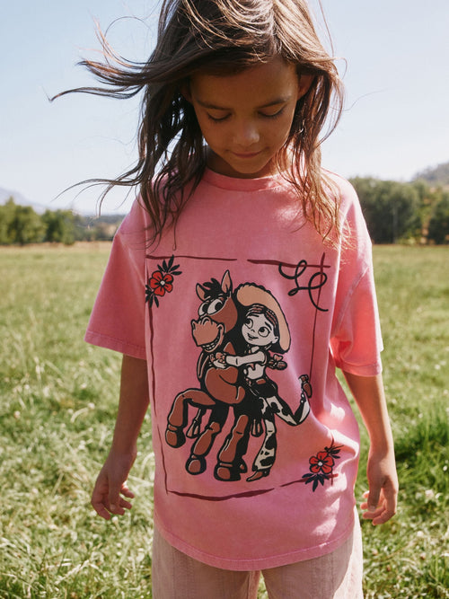 Dsiney Kidz - Pink Jessie Oversized Graphic T-Shirt (3-16yrs) image 1