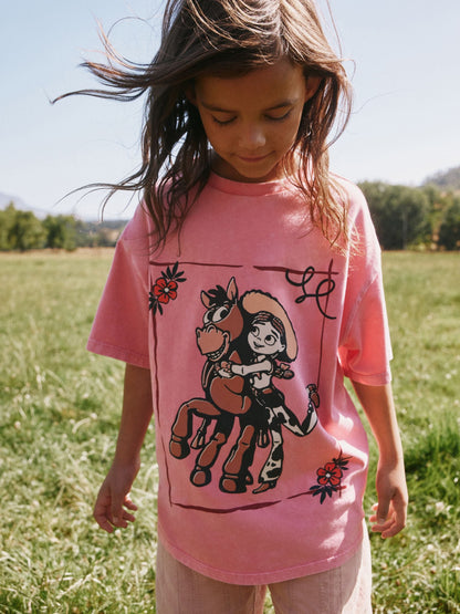 Dsiney Kidz - Pink Jessie Oversized Graphic T-Shirt (3-16yrs) image 1