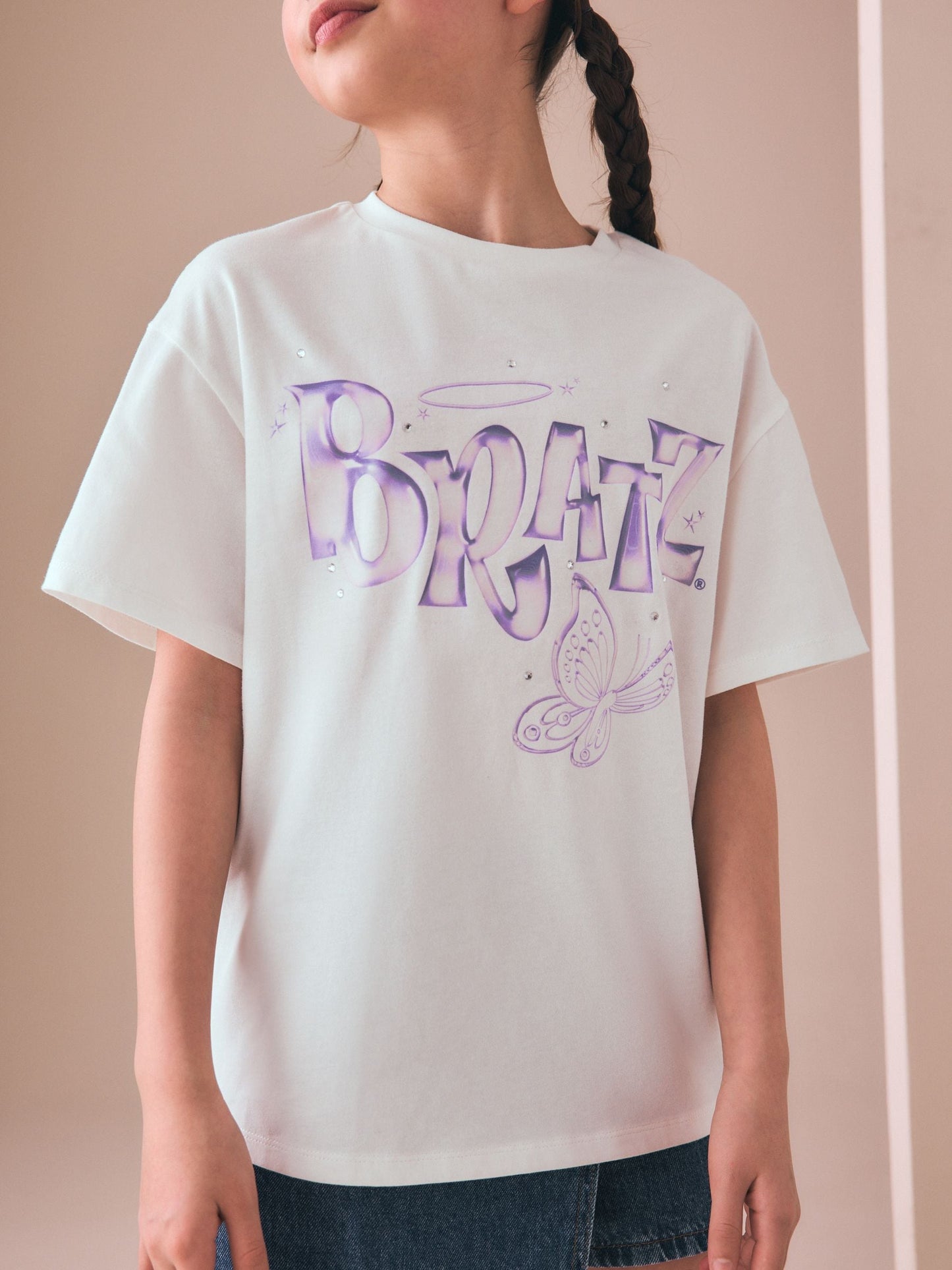 Dsiney Kidz - White Bratz License Oversized Graphic T-Shirt (3-16yrs) image 2