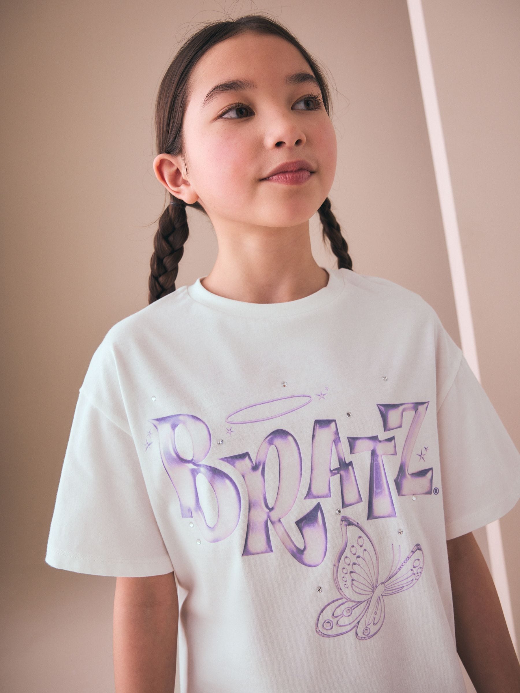 Dsiney Kidz - White Bratz License Oversized Graphic T-Shirt (3-16yrs) image 4
