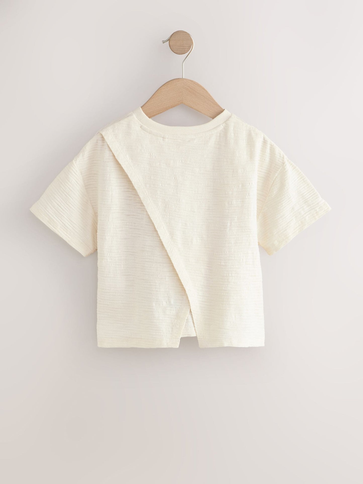 Dsiney Kidz - Ecru Tropics Embroidered Textured T-Shirt (3-16yrs) image 6