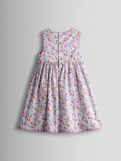 JoJo Maman Bébé Pink Appliqué Pocket Sleeveless Dress image 2