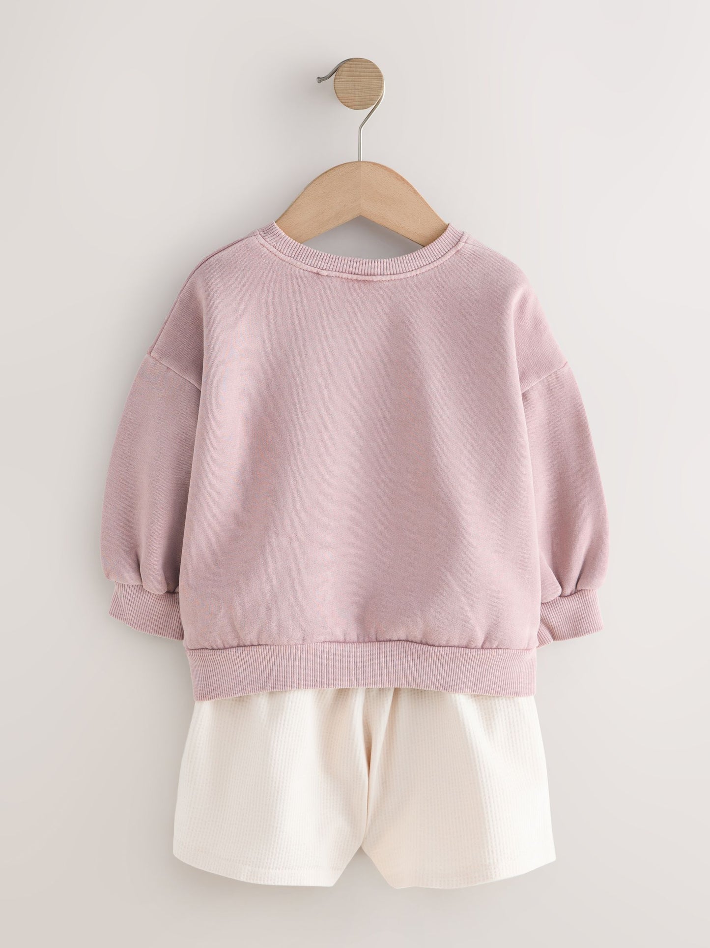 Brown Moon & Sun Crew Neck Sweatshirt & Shorts Set (3mths-7yrs) image 7