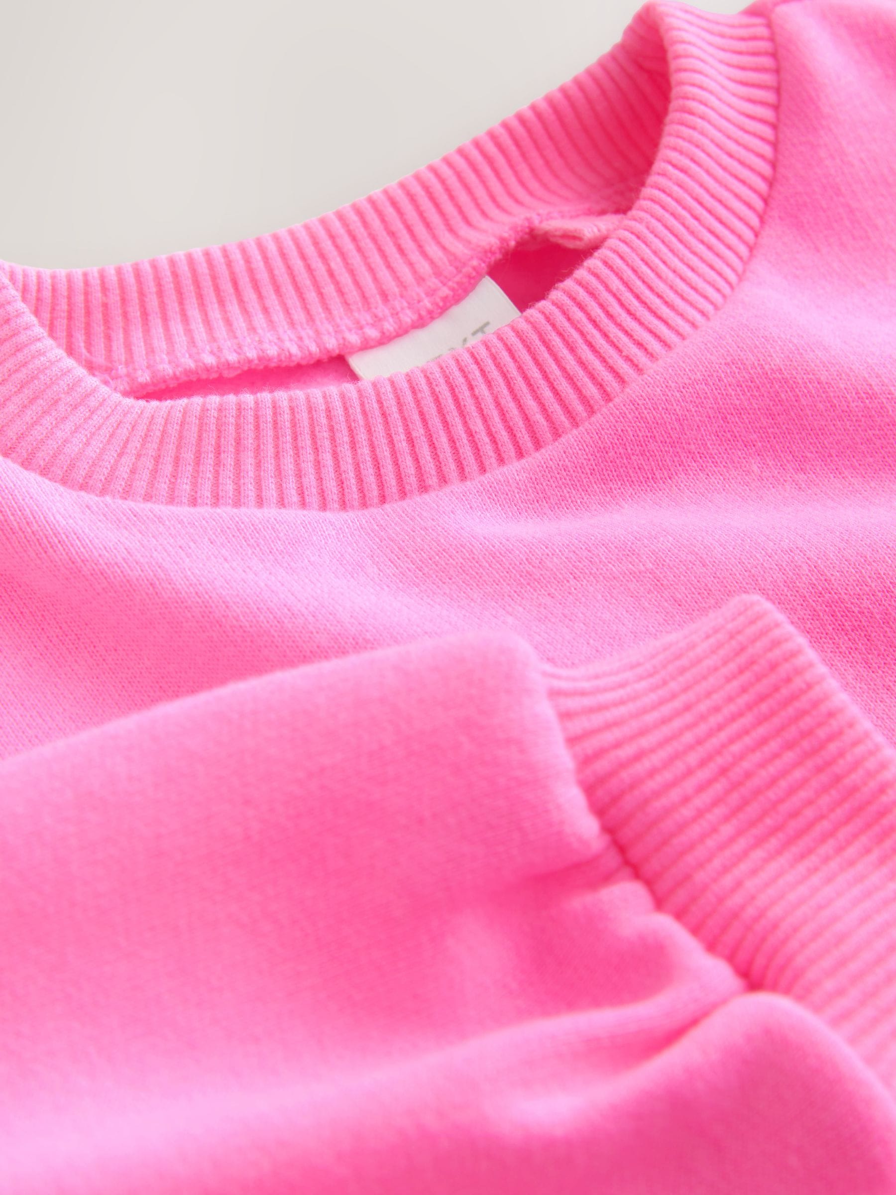 Pink Sweatshirt & Cycle Shorts Set (3mths-7yrs) image 8