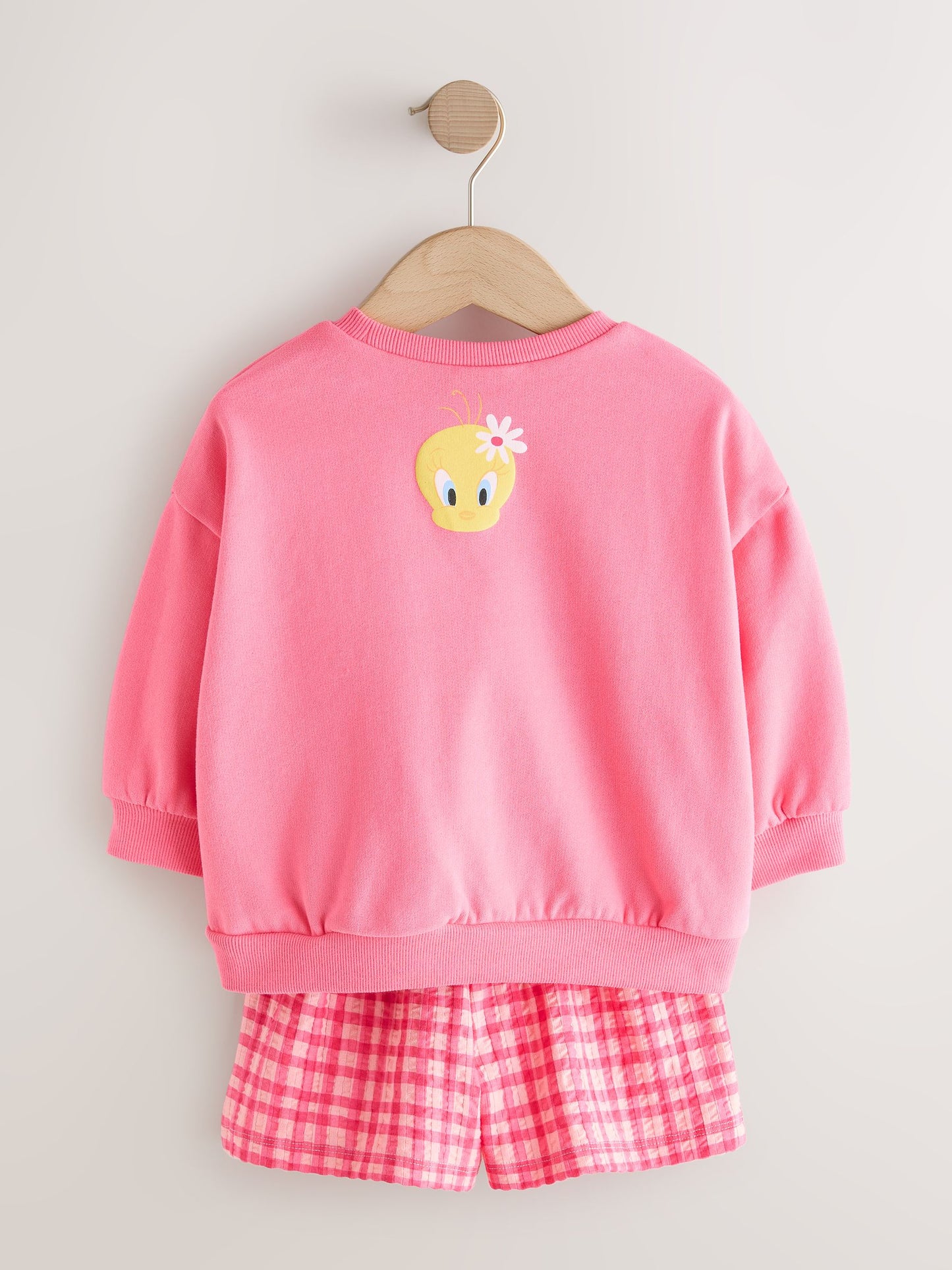 Pink Tweety Crew Neck Sweatshirt & Shorts Set (3mths-7yrs) image 7