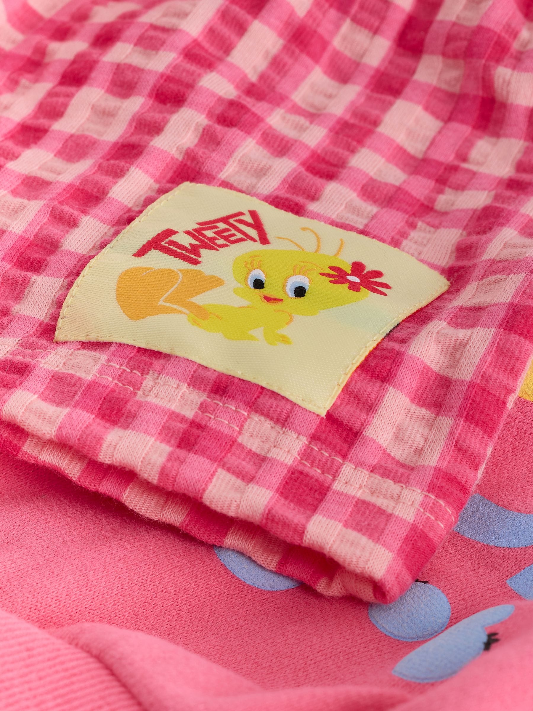Pink Tweety Crew Neck Sweatshirt & Shorts Set (3mths-7yrs) image 8