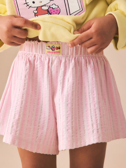 Yellow Hello Kitty Crew Neck Sweatshirt & Shorts Set (3mths-7yrs) image 5