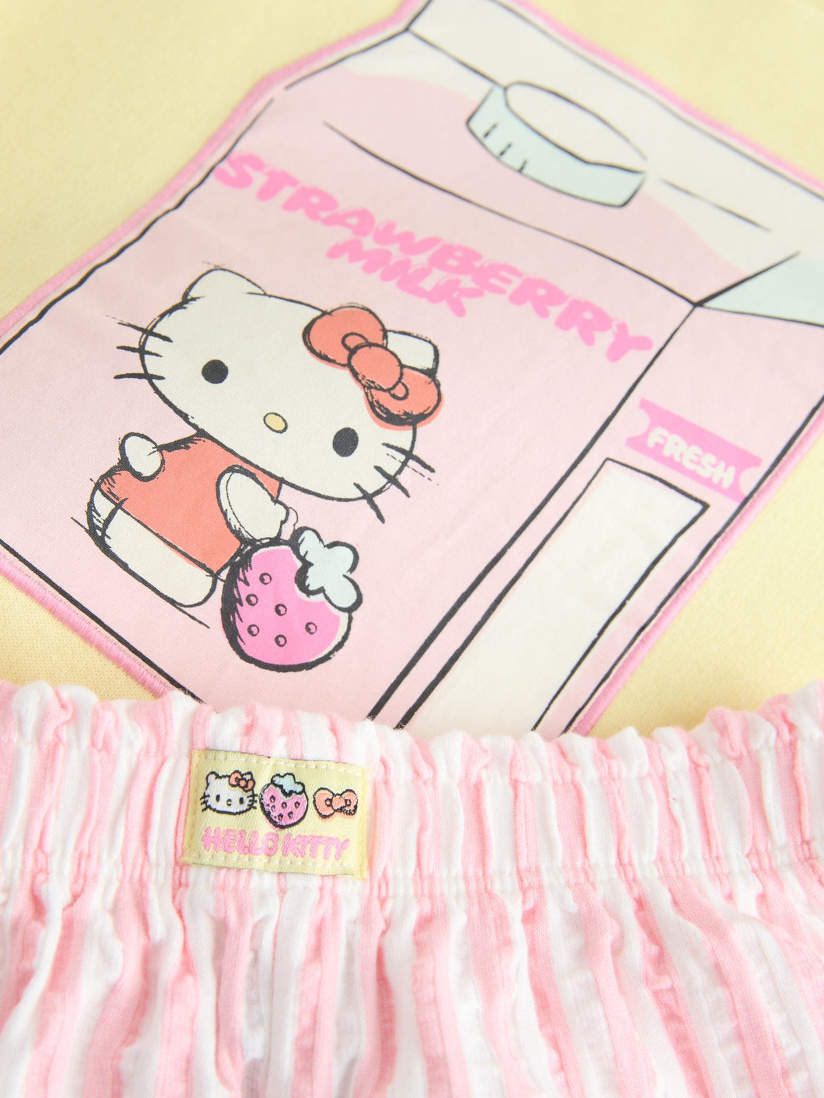 Yellow Hello Kitty Crew Neck Sweatshirt & Shorts Set (3mths-7yrs) image 9