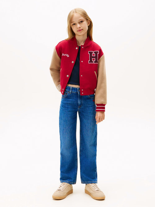 Dsiney Kidz - Tommy Hilfiger Blue Logo Embroidery Girlfriend Jeans image 1