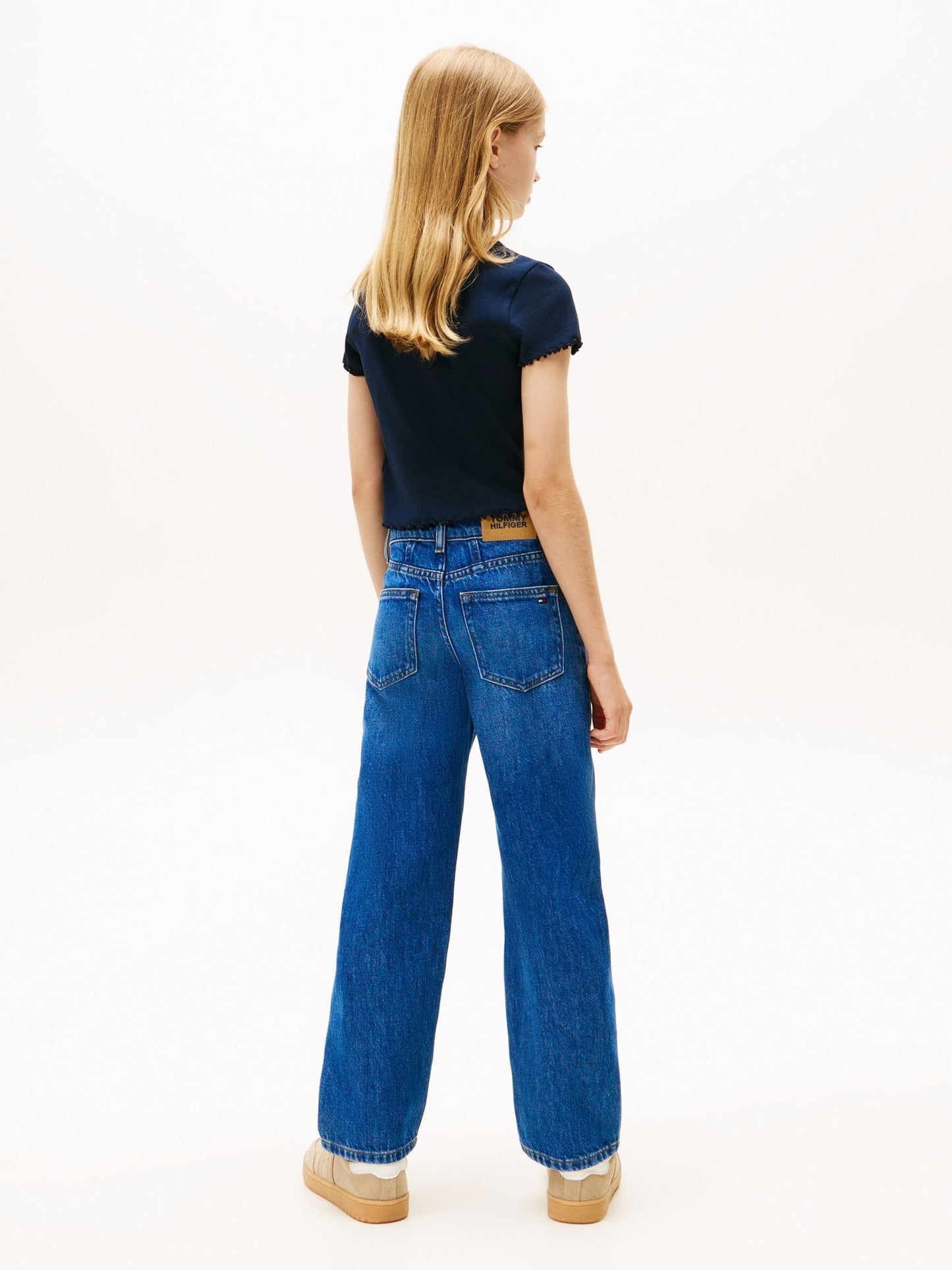 Dsiney Kidz - Tommy Hilfiger Blue Logo Embroidery Girlfriend Jeans image 2