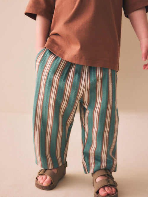 Green Textured Lightweight Joggers (3mths-7yrs) image 1