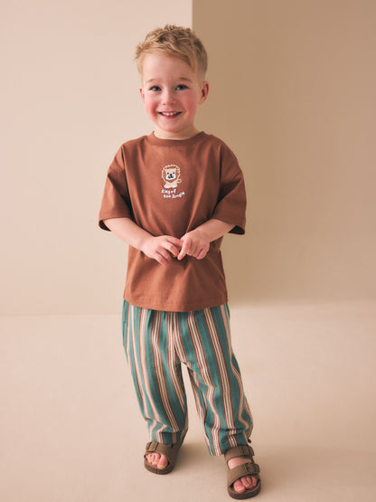 Green Textured Lightweight Joggers (3mths-7yrs) image 3