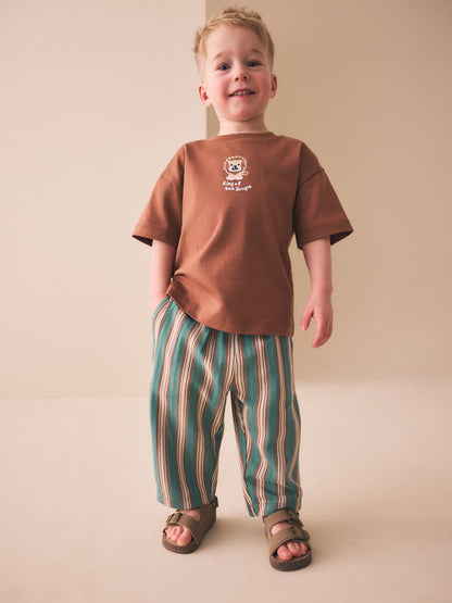 Green Textured Lightweight Joggers (3mths-7yrs) image 4
