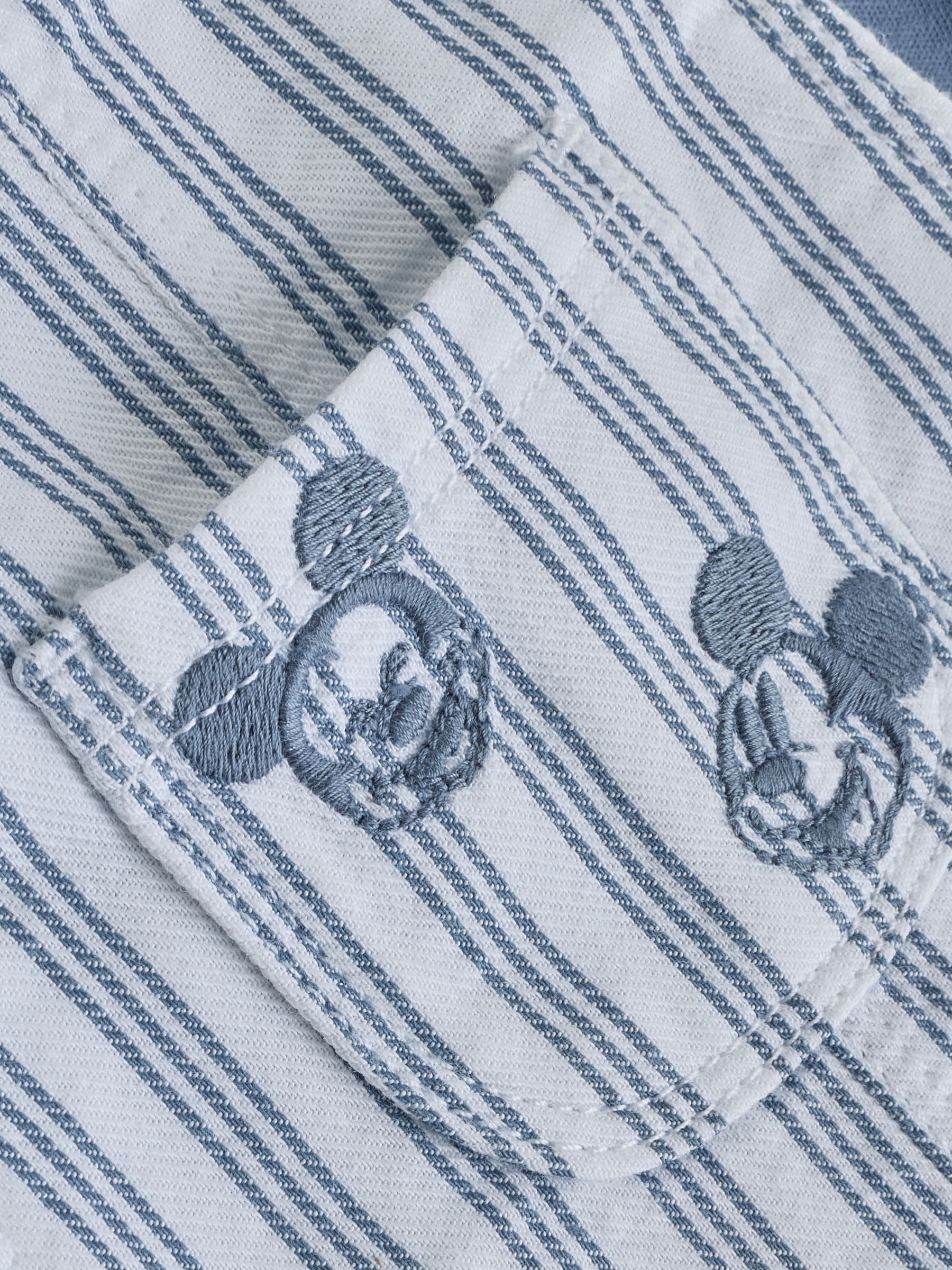 Blue Mickey Mouse Dungaree and Bodysuit Baby Set (0mths-2yrs) image 5