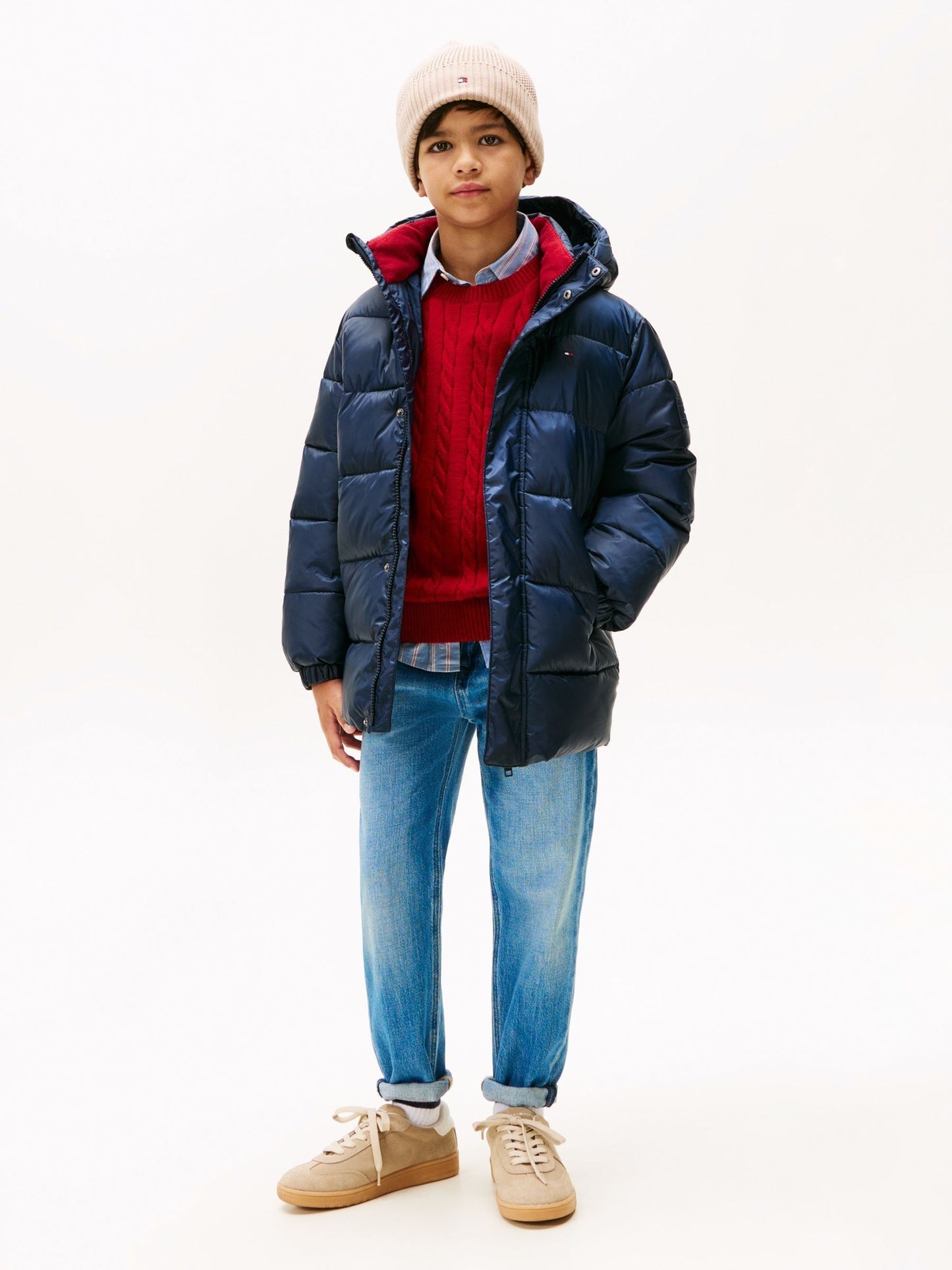 Dsiney Kidz - Tommy Hilfiger Blue Essential Padded Parka image 2