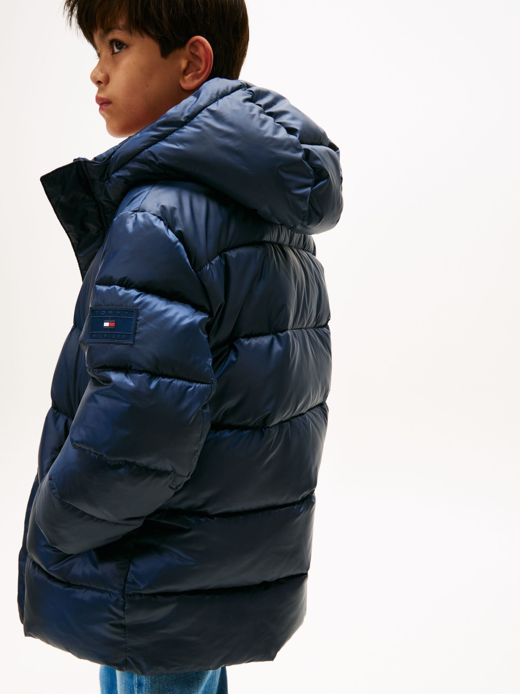 Dsiney Kidz - Tommy Hilfiger Blue Essential Padded Parka image 3