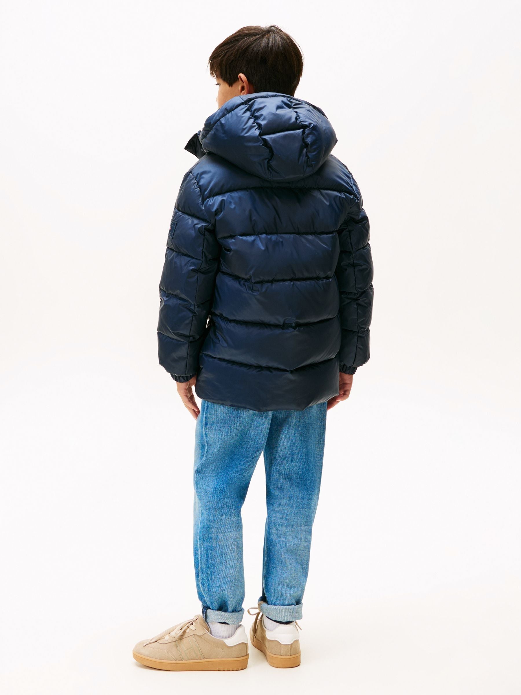 Dsiney Kidz - Tommy Hilfiger Blue Essential Padded Parka image 4