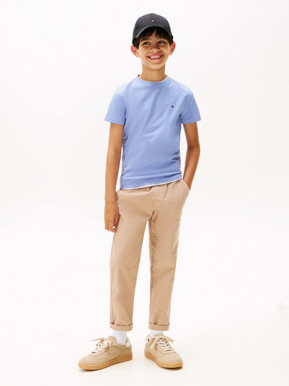 Tommy Hilfiger Blue Flag Embroidery Jersey T-Shirt image 2