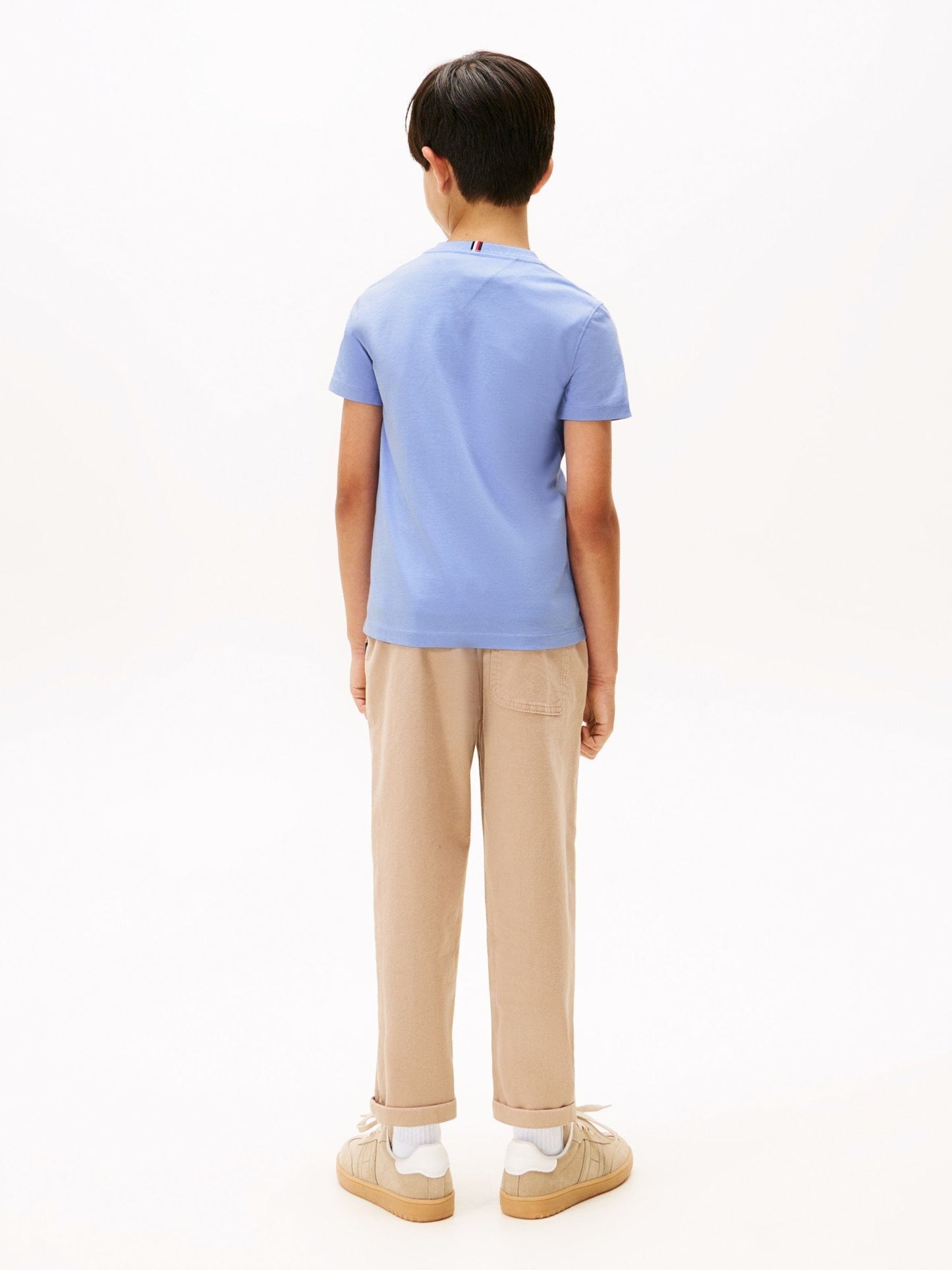 Tommy Hilfiger Blue Flag Embroidery Jersey T-Shirt image 3