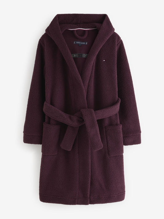Tommy Hilfiger Red Kids Sherpa Robe image 1