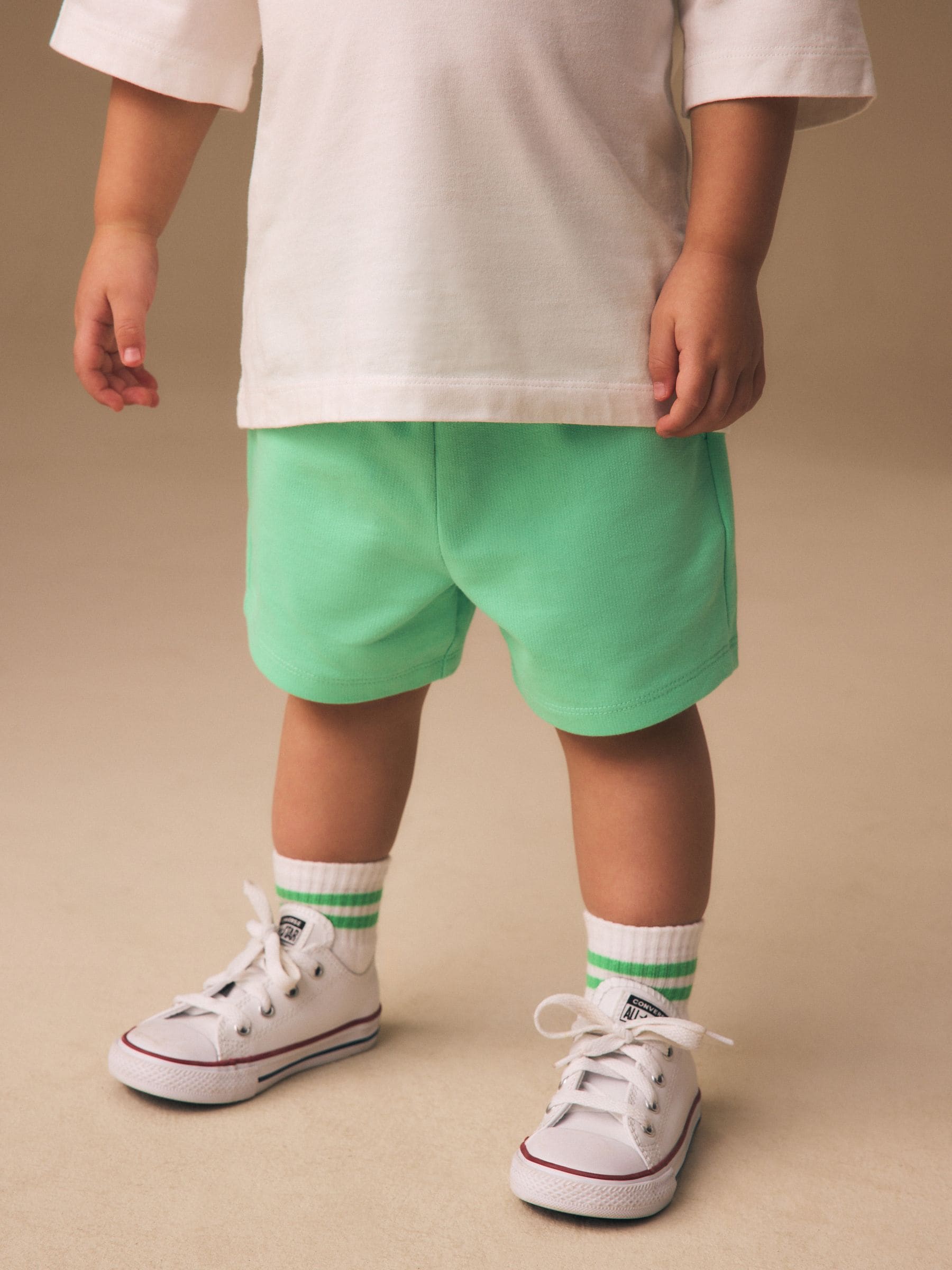 Bright Green Jersey Shorts (3mths-7yrs) image 1