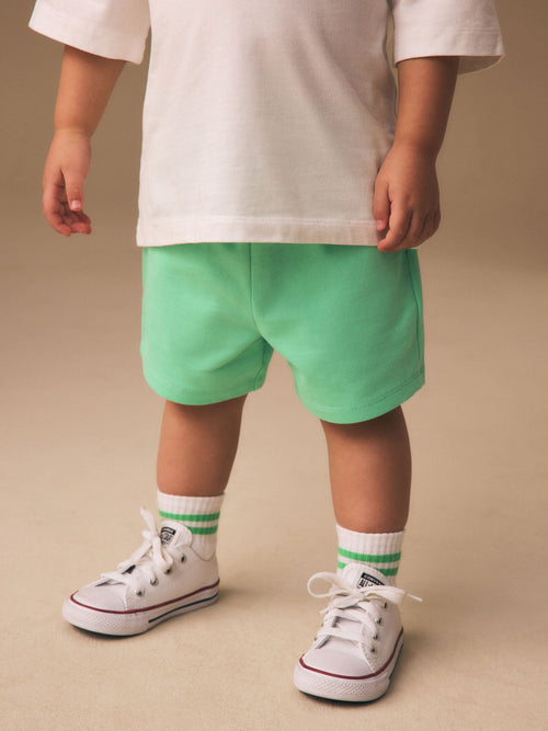 Bright Green Jersey Shorts (3mths-7yrs) image 1