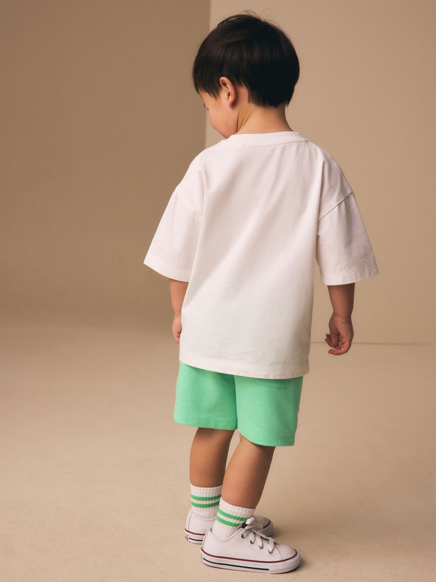 Bright Green Jersey Shorts (3mths-7yrs) image 3