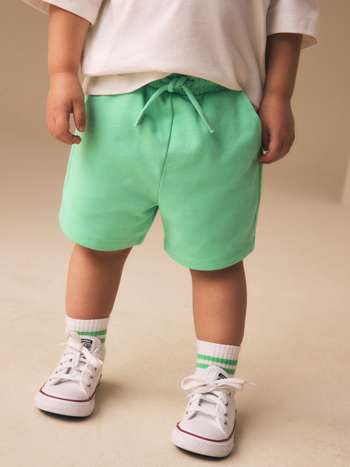 Bright Green Jersey Shorts (3mths-7yrs) image 4