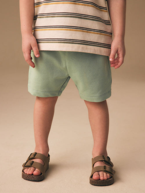 Dark Sage Green Jersey Shorts (3mths-7yrs) image 1